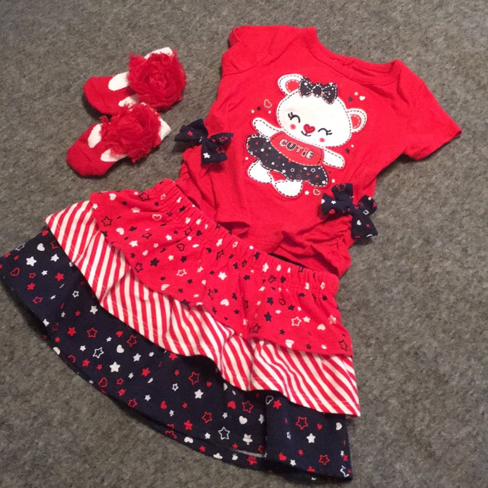 4th of July outfit Red,white and blue outfit